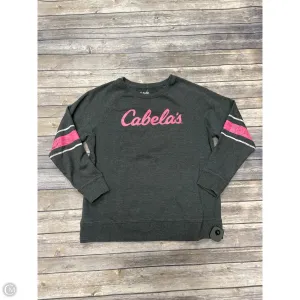 Sweatshirt Crewneck By Cabelas In Grey, Size: M
