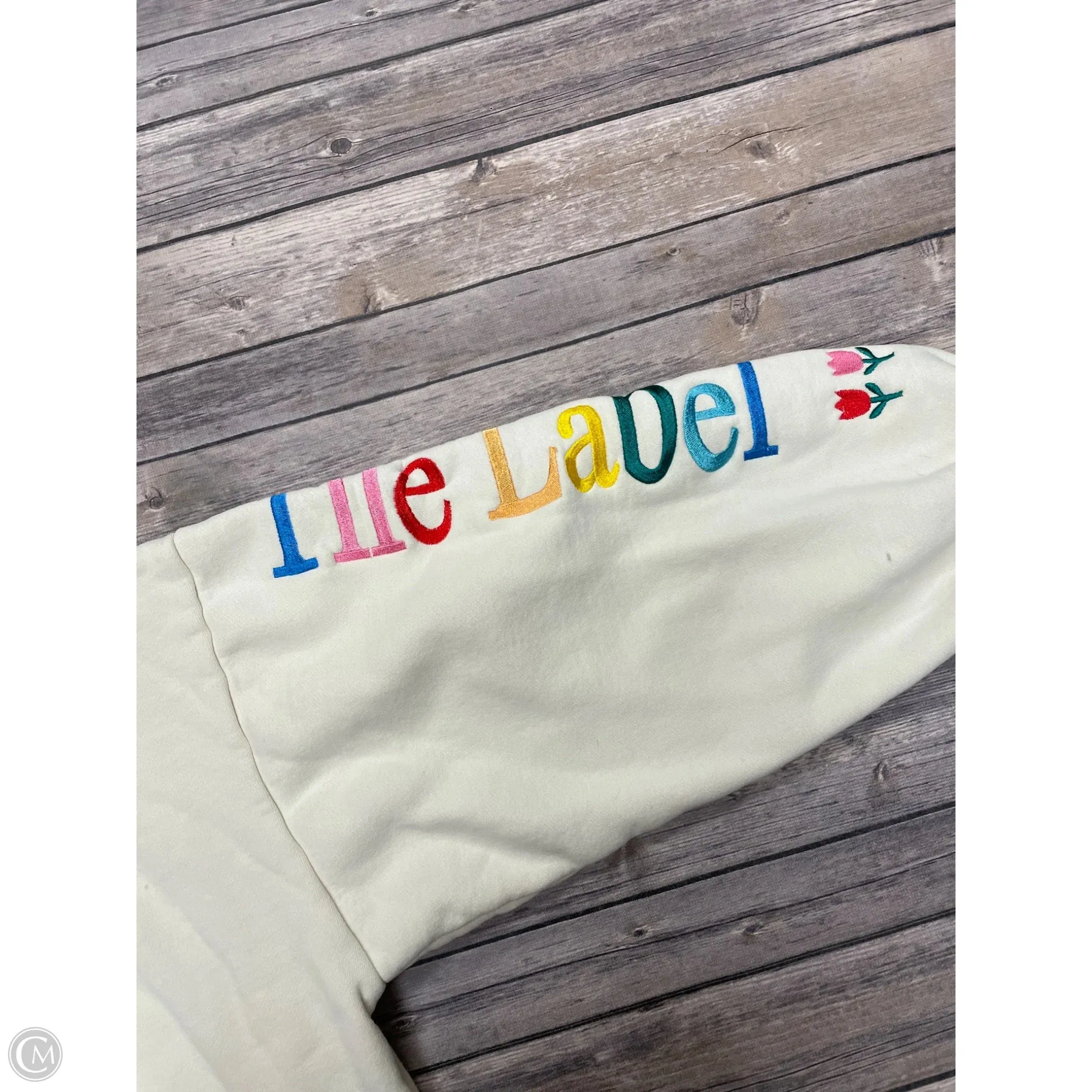 Sweatshirt Crewneck By Cme In Cream, Size: L