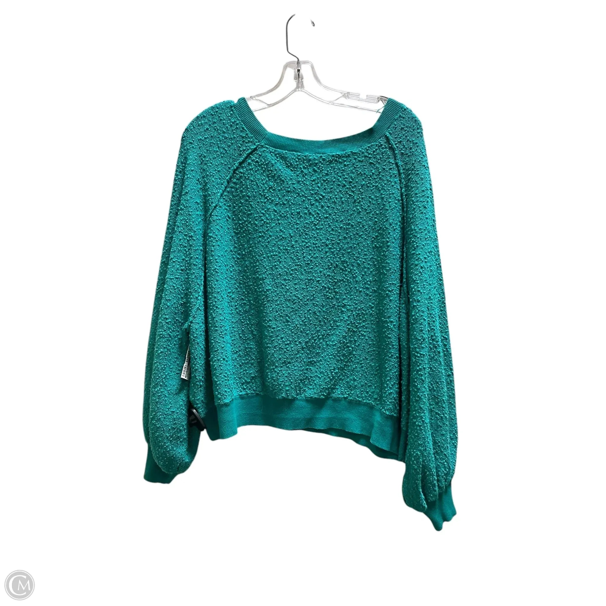 Sweatshirt Crewneck By Free People In Green, Size: M