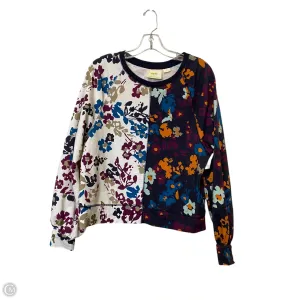 Sweatshirt Crewneck By Maeve In Floral Print, Size: M