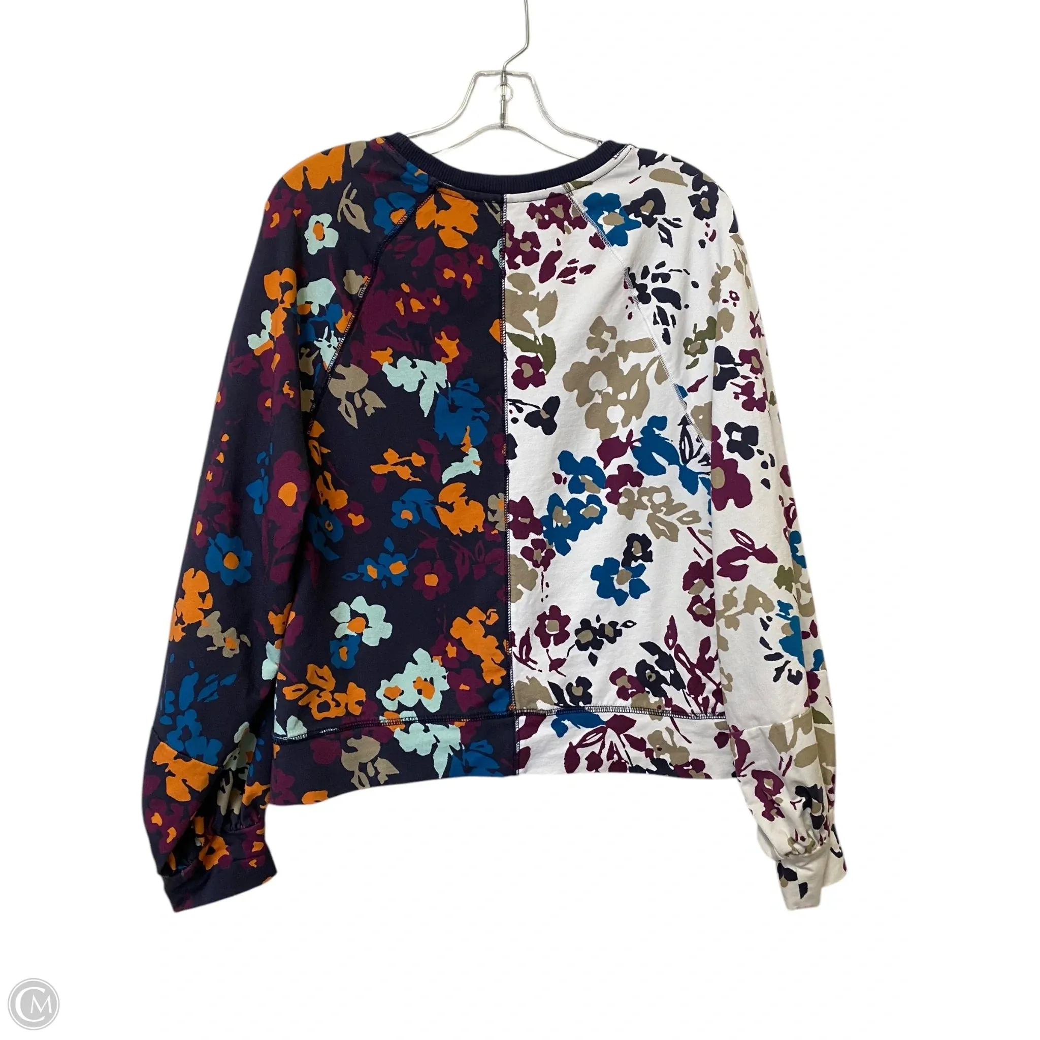 Sweatshirt Crewneck By Maeve In Floral Print, Size: M