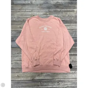 Sweatshirt Crewneck By Saint Tropez In Pink, Size: M
