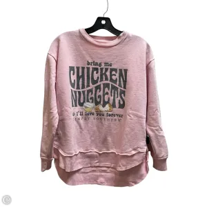 Sweatshirt Crewneck By Simply Southern In Pink, Size: S