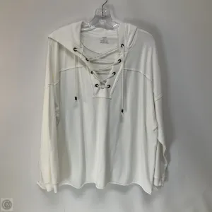 Sweatshirt Hoodie By Aerie In White, Size: S