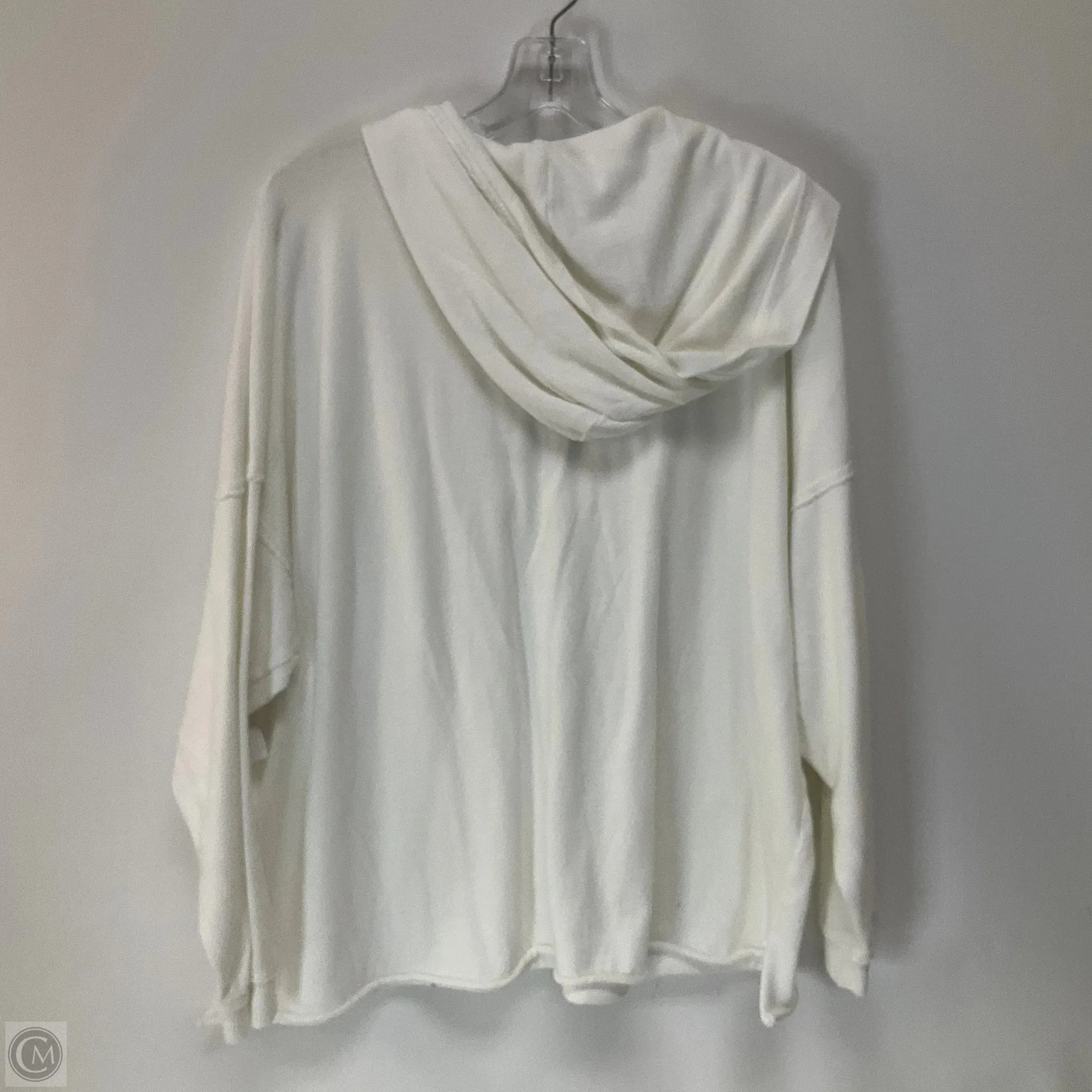 Sweatshirt Hoodie By Aerie In White, Size: S