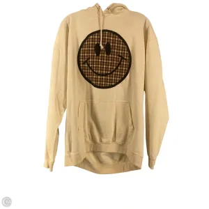 Sweatshirt Hoodie By Clothes Mentor In Cream, Size: L