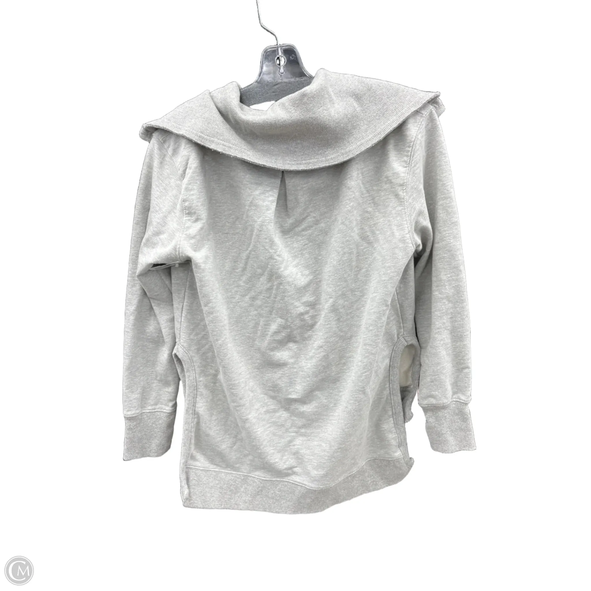 Sweatshirt Hoodie By Free People In Grey, Size: S