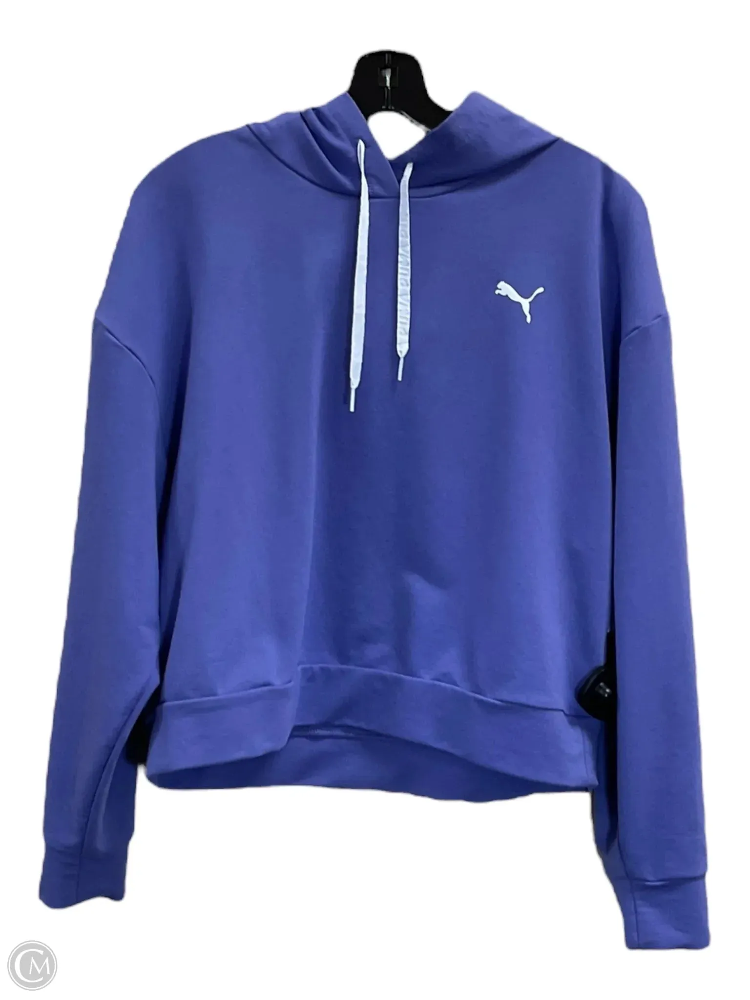 Sweatshirt Hoodie By Puma In Purple, Size: M