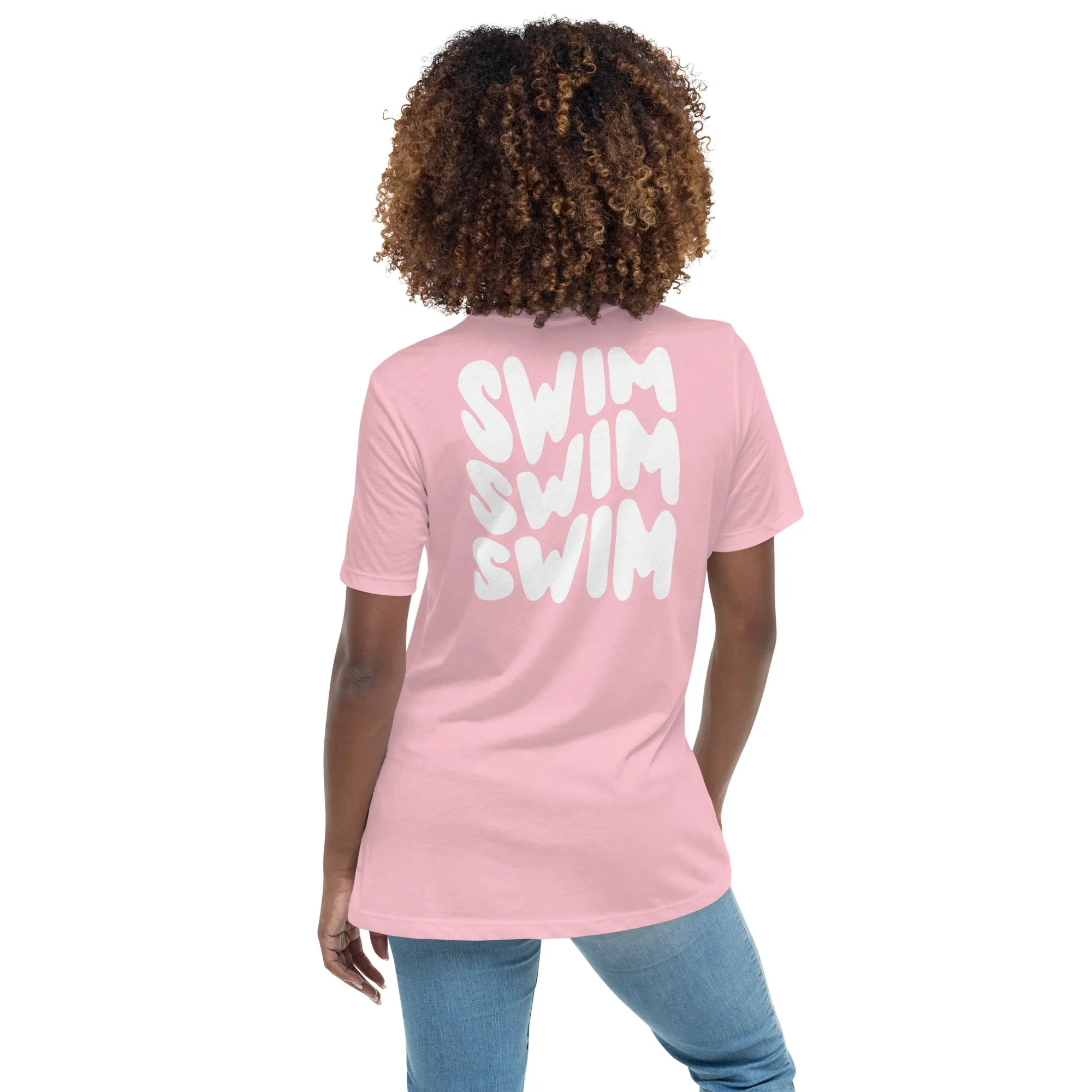 Swim Warped Type Womens Relaxed Premium T-Shirt