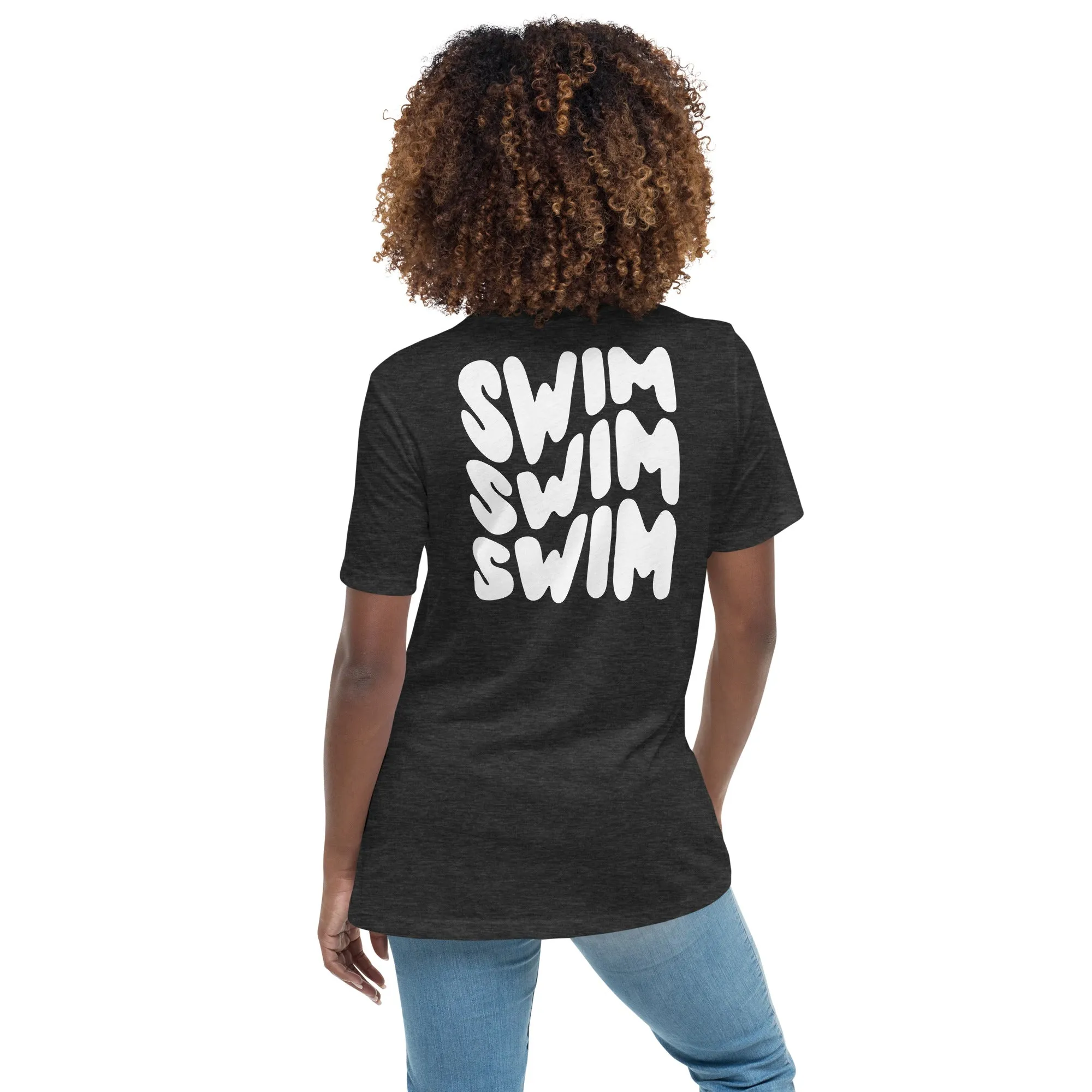 Swim Warped Type Womens Relaxed Premium T-Shirt