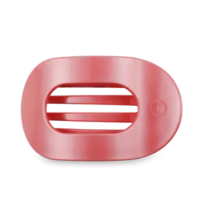 TELETIES | Large Flat Round Hair Clip {Calming Coral}