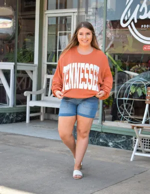 TENNESSEE RIB CORD SWEATSHIRT - SPICE
