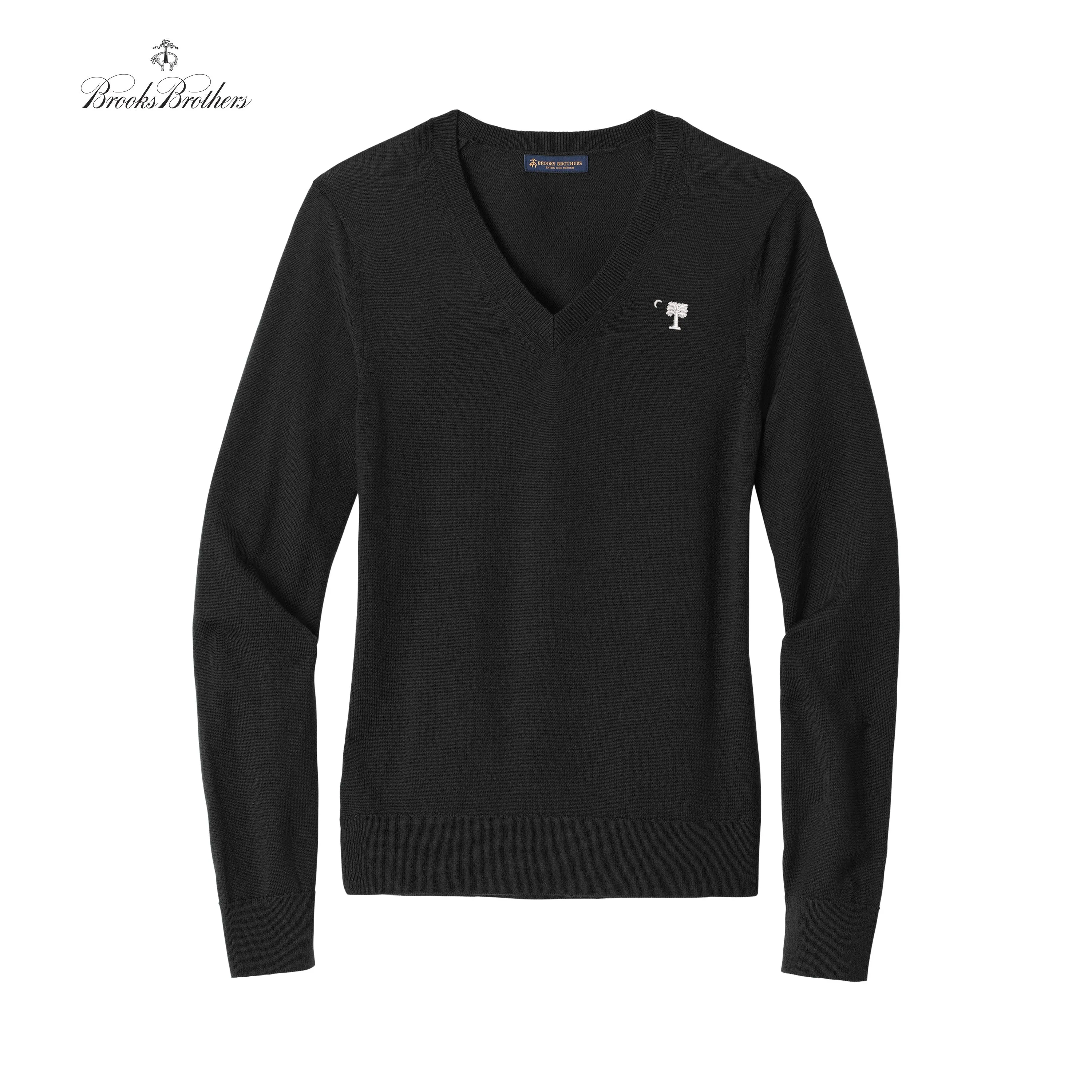 The Citadel, Big Red, Brooks Brothers ® Women’s Washable Merino V-Neck Sweater