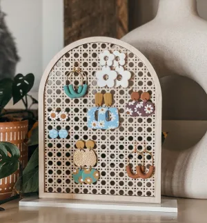 The Rattan Earring Stand