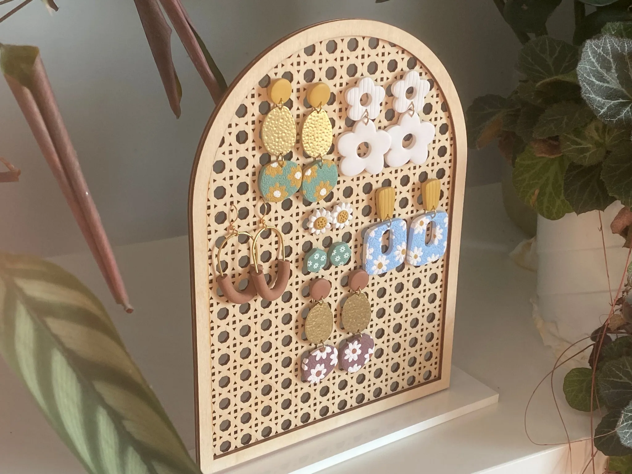 The Rattan Earring Stand