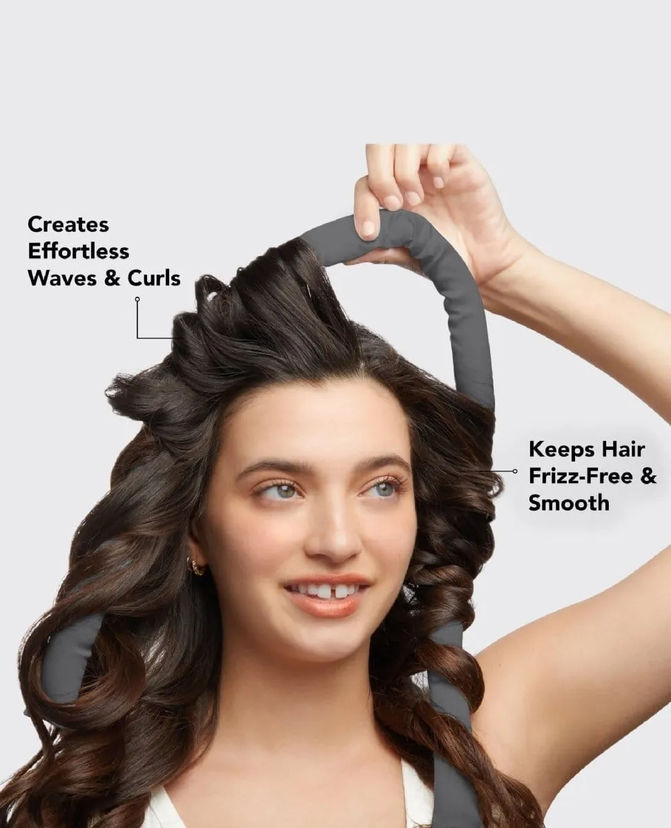 The Satin Heatless Curling Set Carbon
