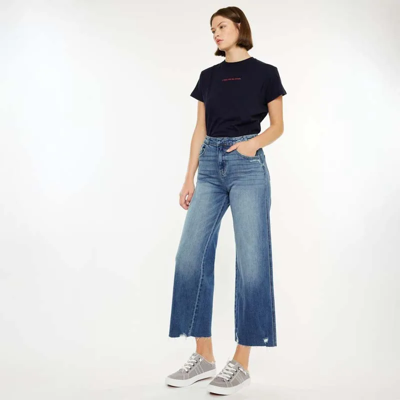 The Shelly Wide Crop Jeans