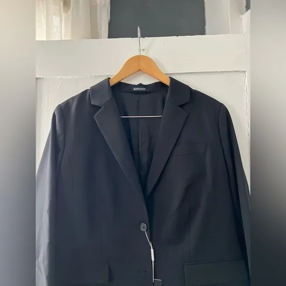 The Suit Shop Women’s Classic Black Suit Jacket NEW Size 14 Petite