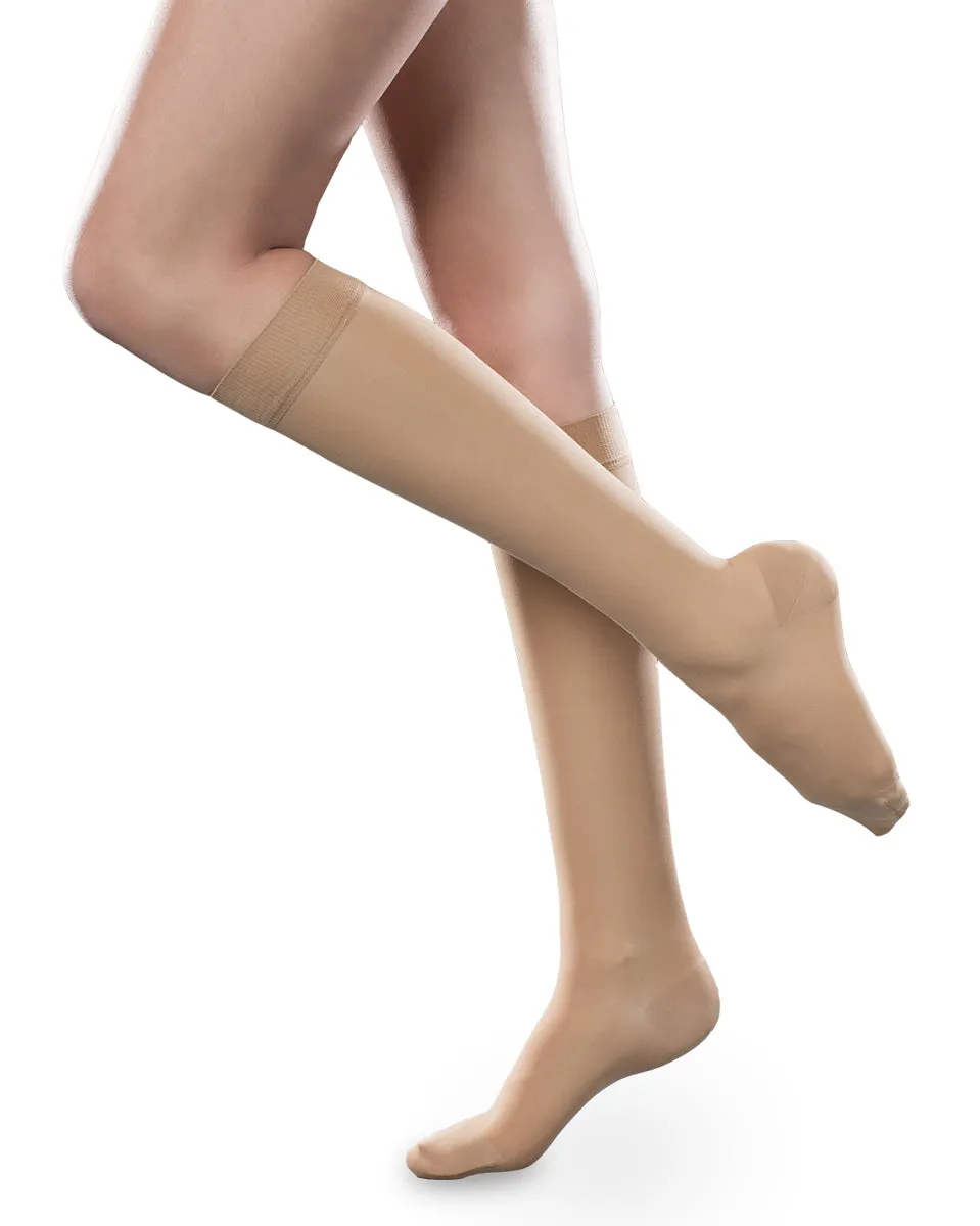 Therafirm Sheer Ease Women's Closed Toe Knee High Stockings 30-40mmHg - Clearance