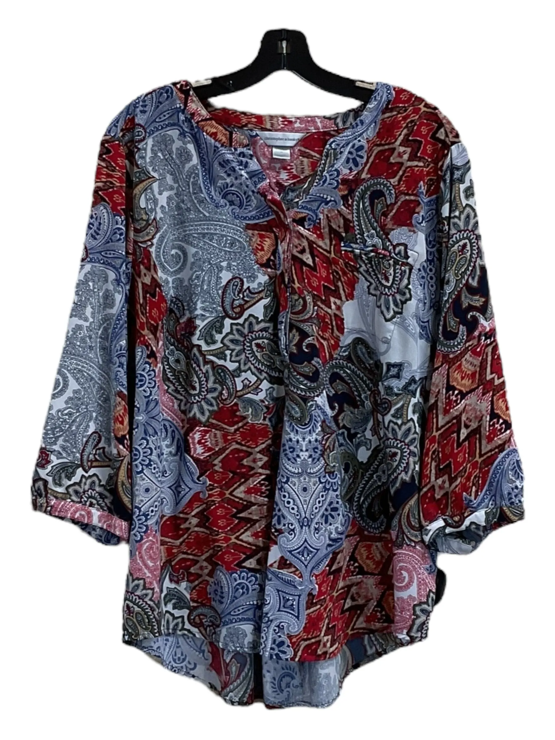 Top 3/4 Sleeve By Christopher And Banks  Size: Xl