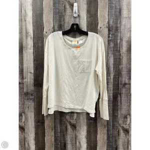 Top Long Sleeve Basic By C And C In Cream, Size: L