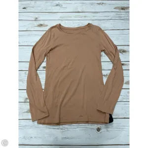 Top Long Sleeve By A New Day In Tan, Size: Xs