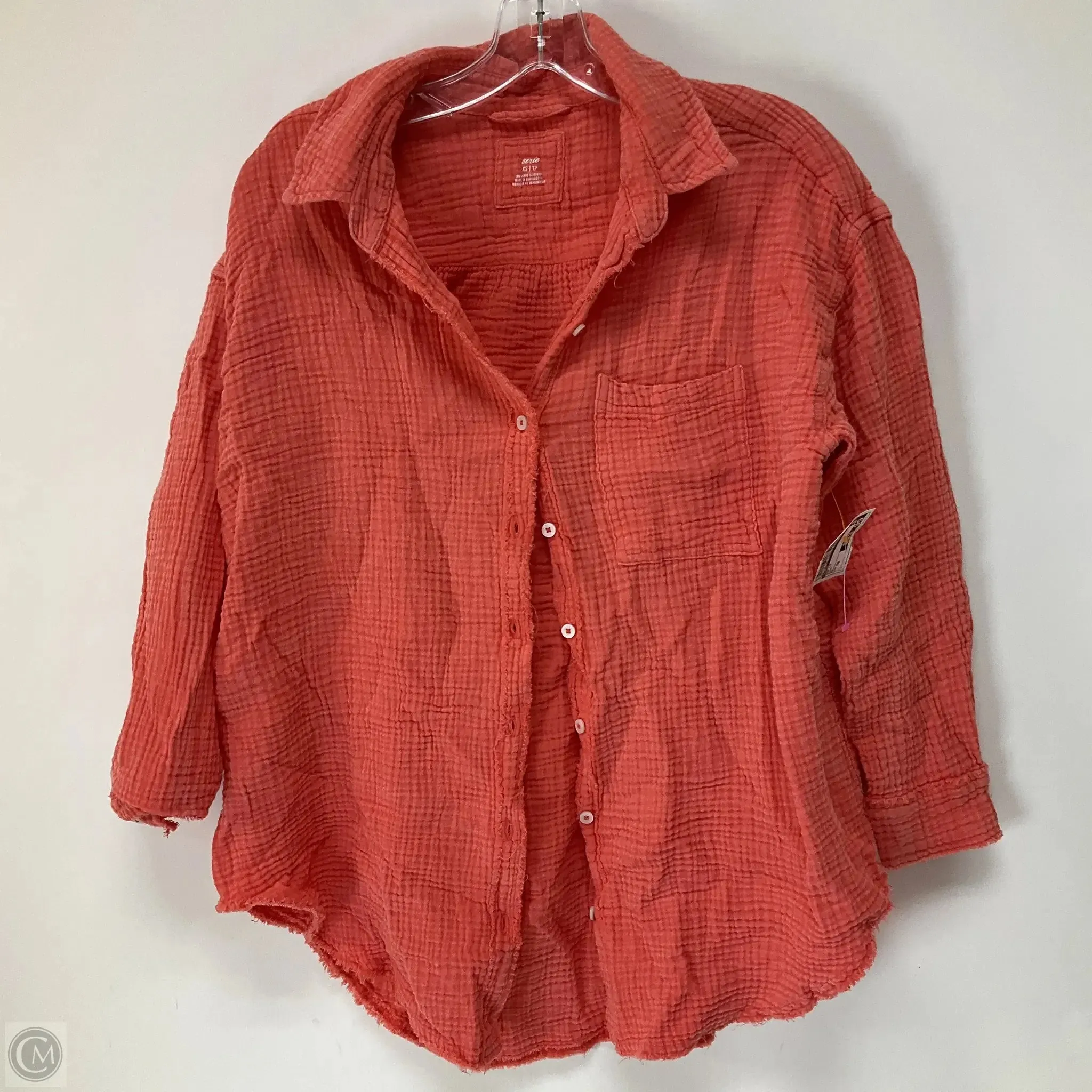 Top Long Sleeve By Aerie In Pink, Size: Xs