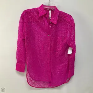 Top Long Sleeve By Anthropologie In Pink, Size: Xxs