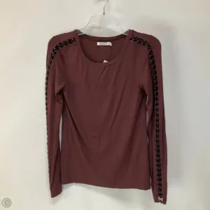 Top Long Sleeve By Bailey 44 In Maroon, Size: M