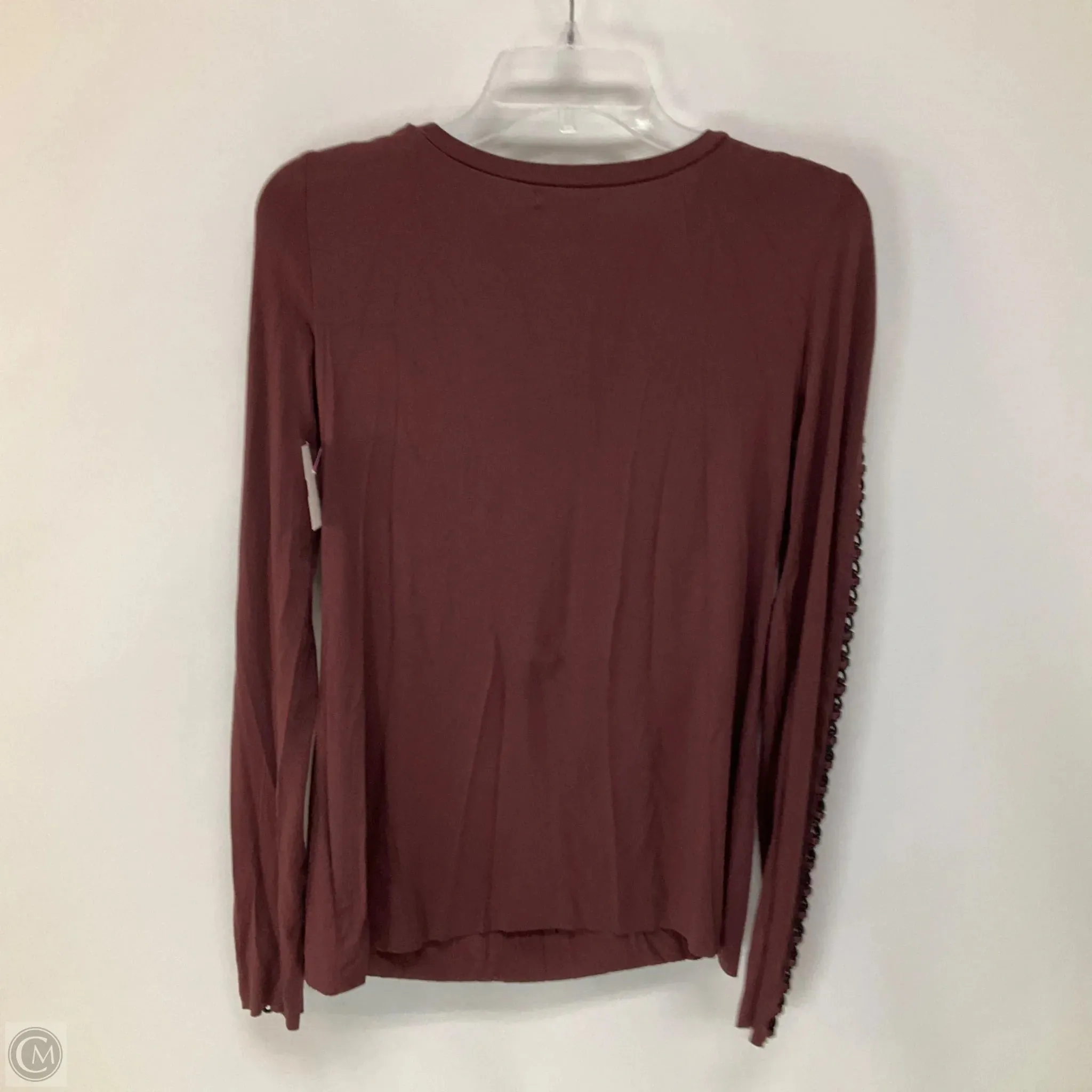 Top Long Sleeve By Bailey 44 In Maroon, Size: M