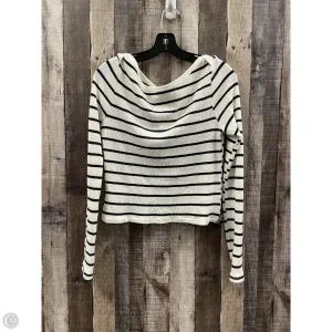 Top Long Sleeve By Bdg In Black & White, Size: L