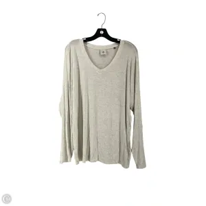 Top Long Sleeve By Cabi In Grey, Size: L