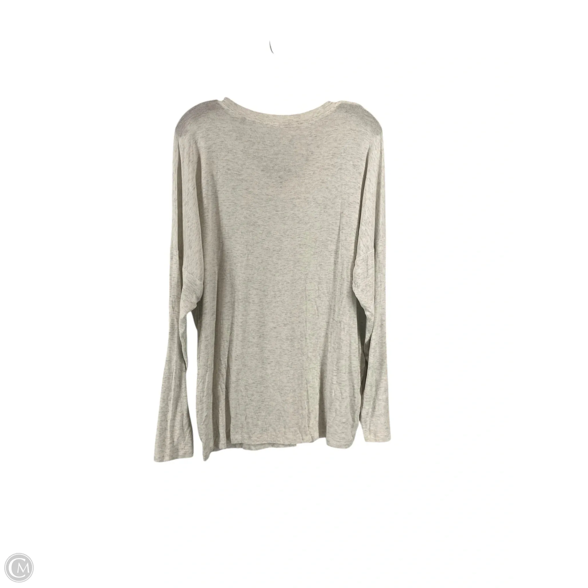 Top Long Sleeve By Cabi In Grey, Size: L