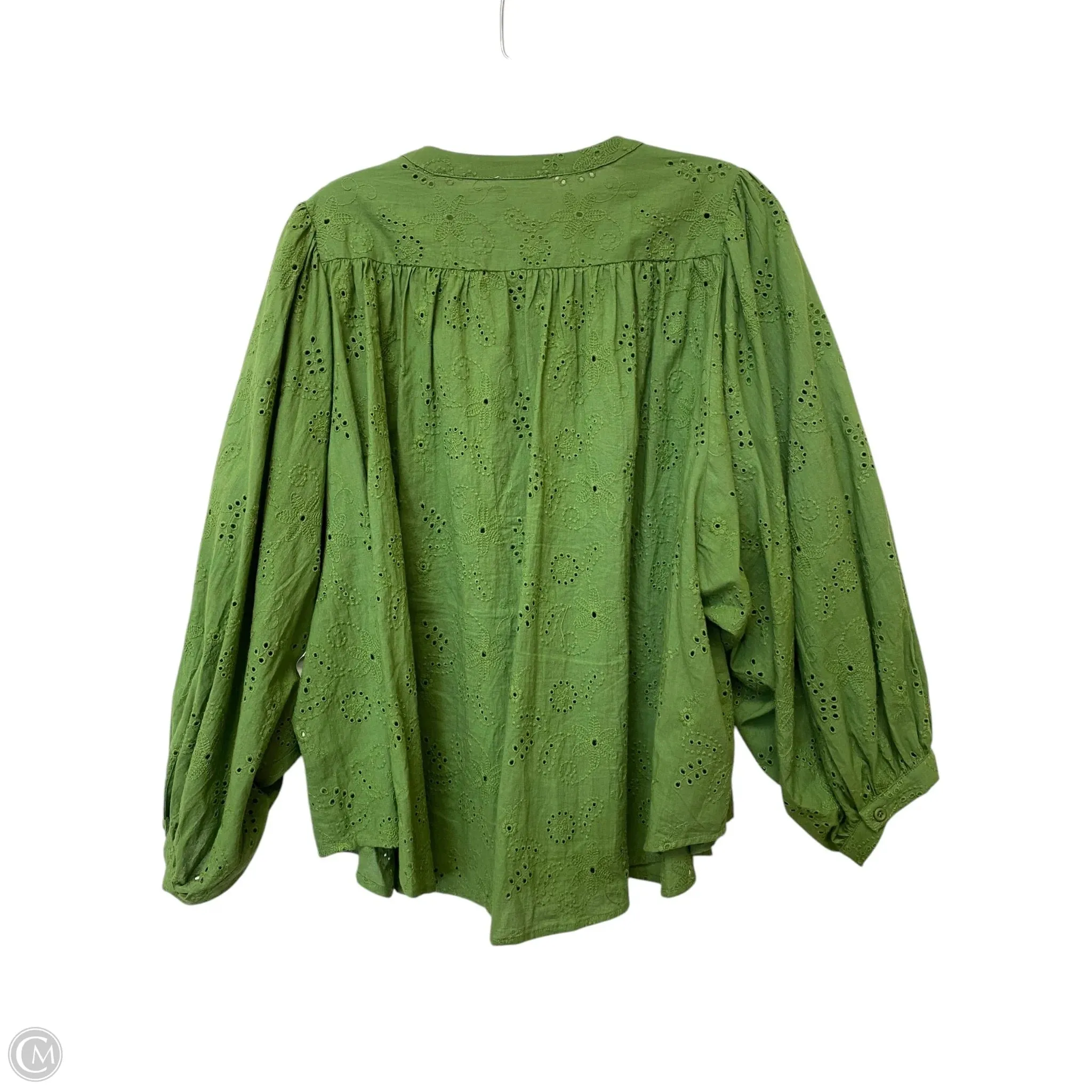 Top Long Sleeve By Clothes Mentor In Green, Size: Xl