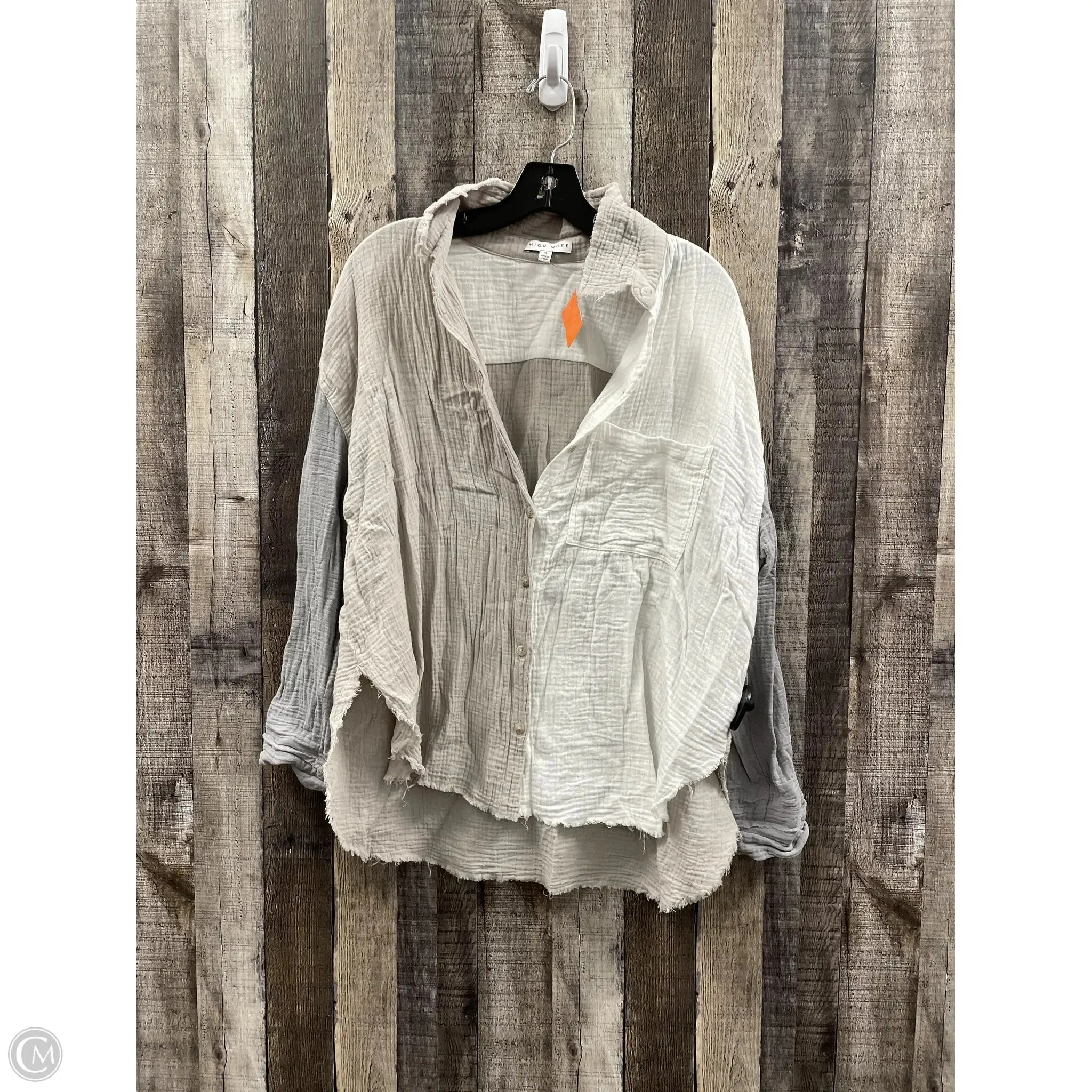 Top Long Sleeve By Cme In Multi-colored, Size: S