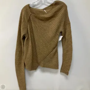 Top Long Sleeve By Free People In Brown, Size: S