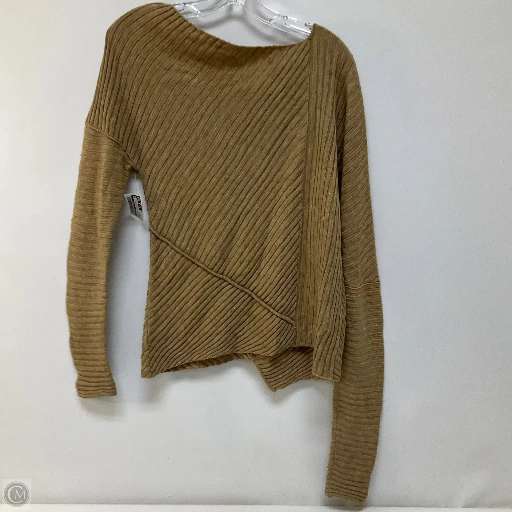 Top Long Sleeve By Free People In Brown, Size: S