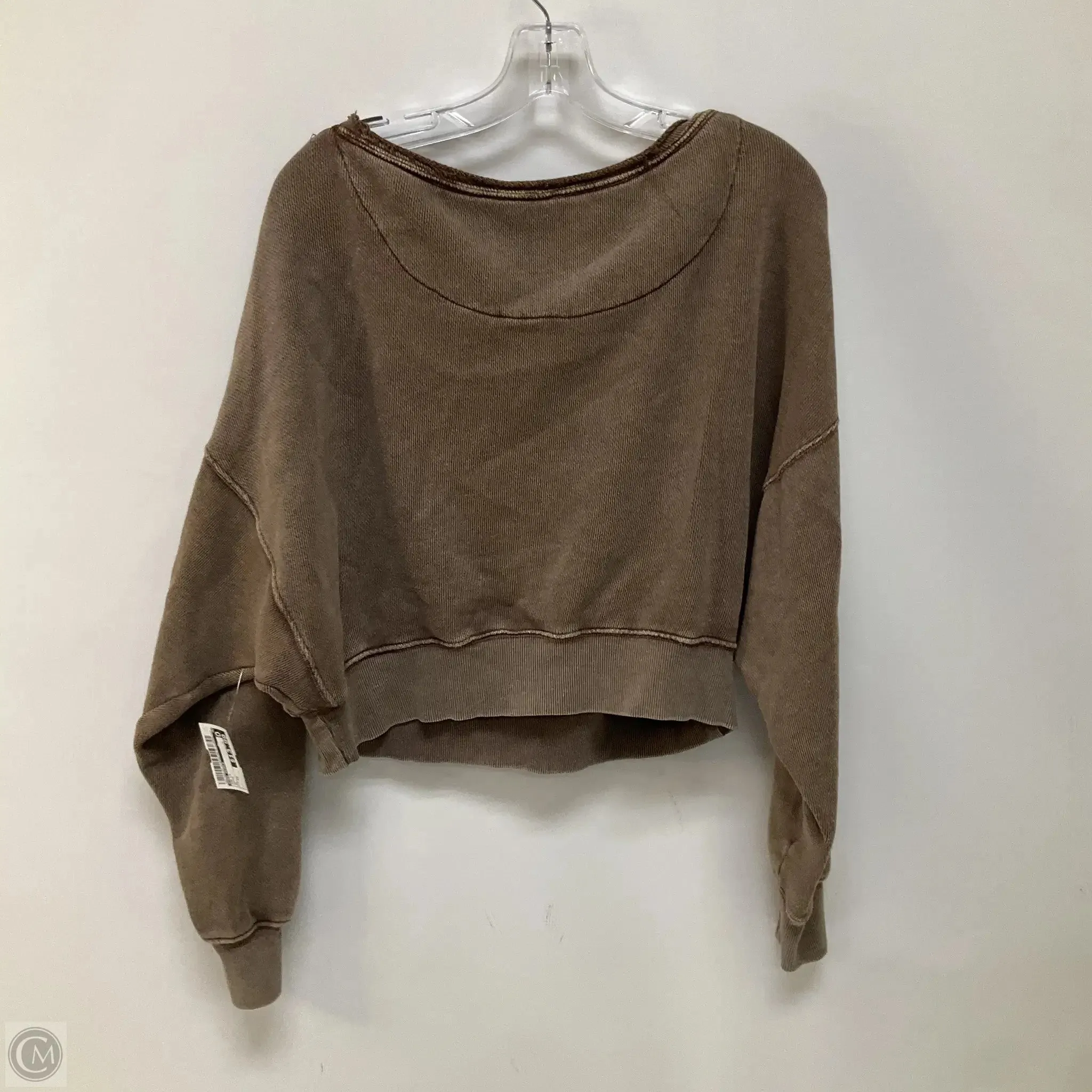 Top Long Sleeve By Free People In Brown, Size: Xs