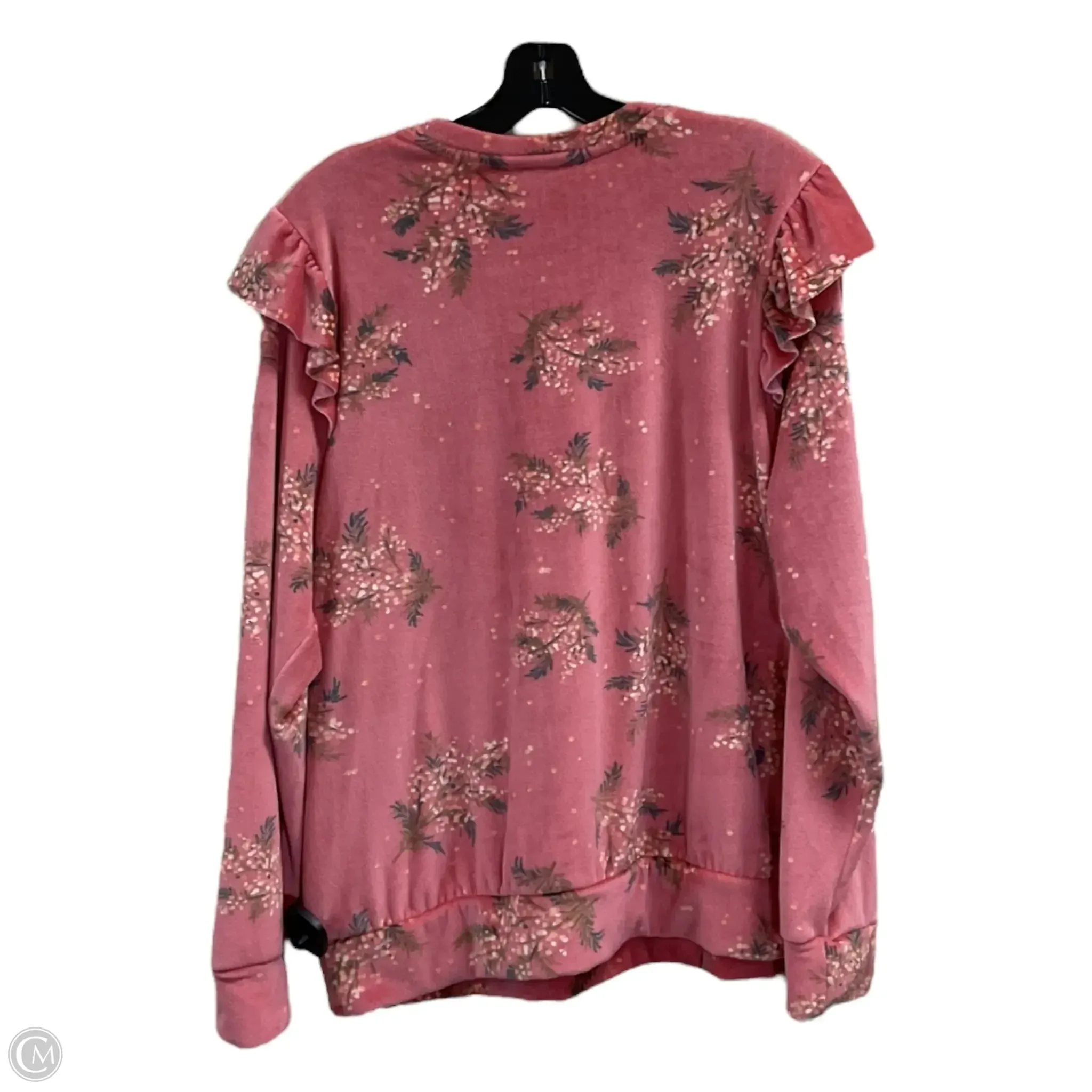 Top Long Sleeve By Lc Lauren Conrad In Peach, Size: Xl