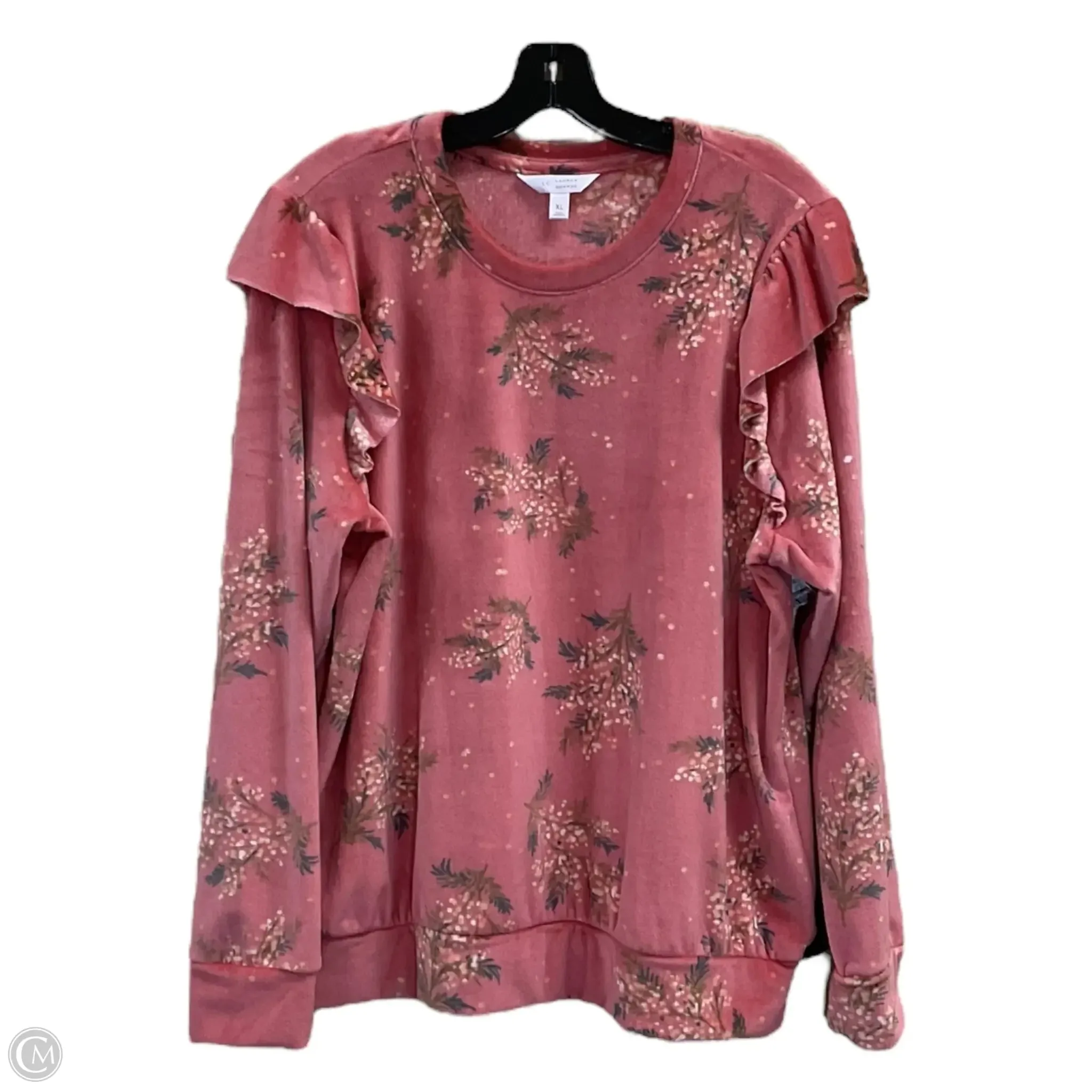 Top Long Sleeve By Lc Lauren Conrad In Peach, Size: Xl