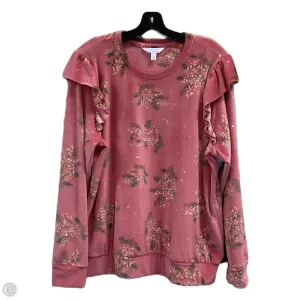 Top Long Sleeve By Lc Lauren Conrad In Peach, Size: Xl