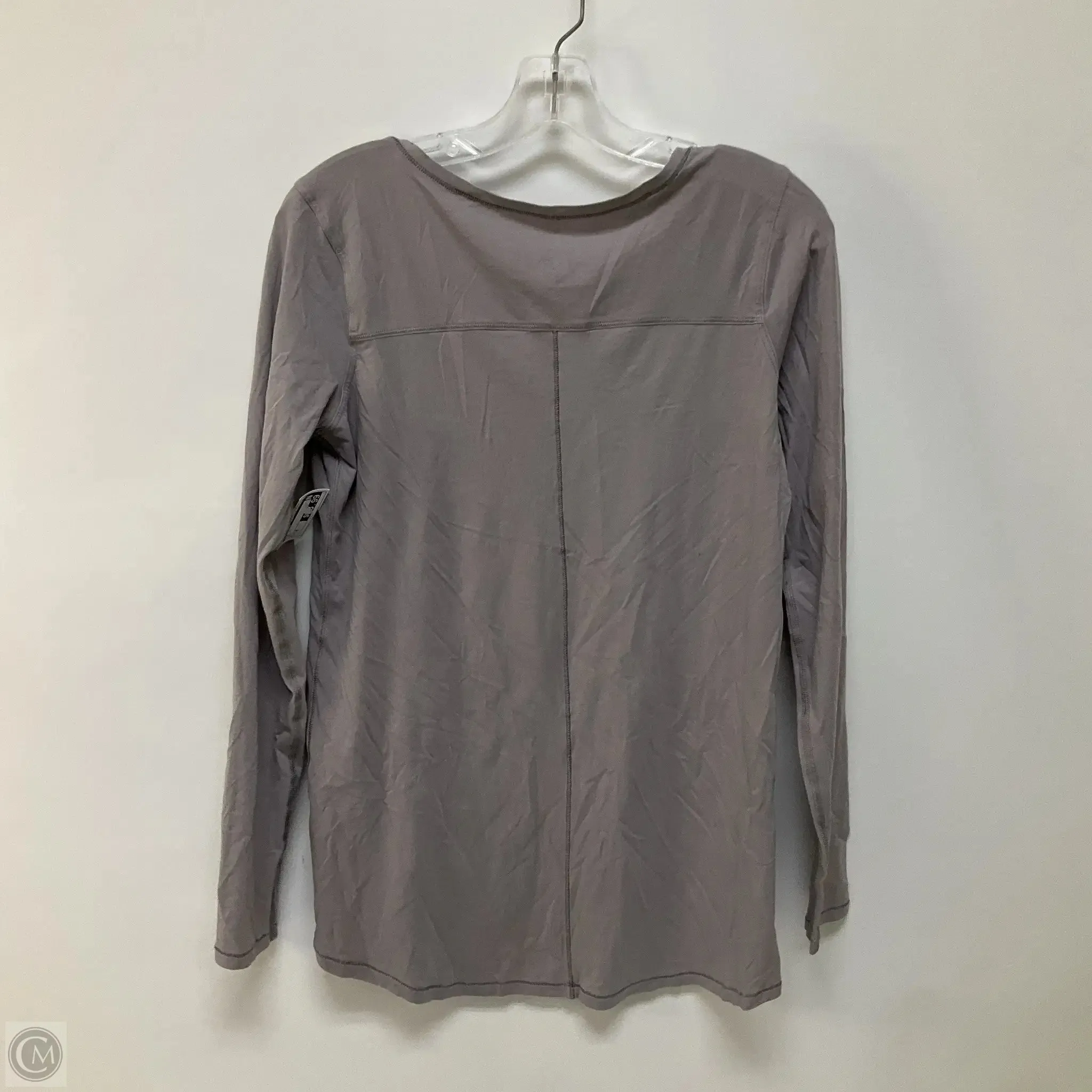 Top Long Sleeve By Lululemon In Grey, Size: M