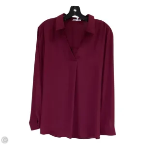 Top Long Sleeve By Maurices In Maroon, Size: 1x