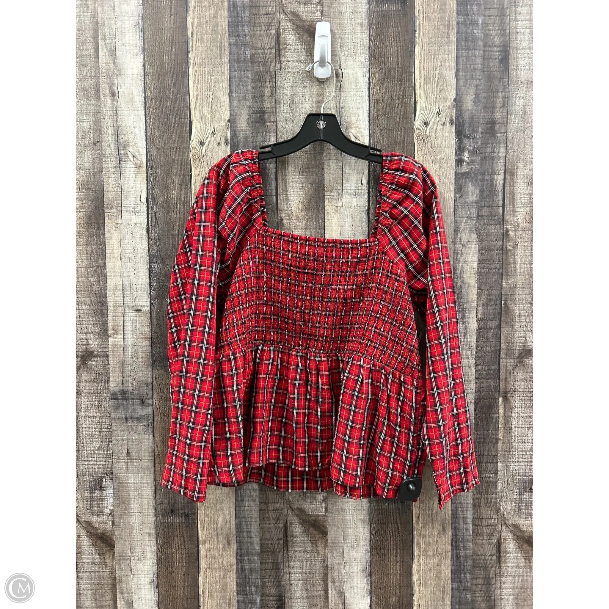 Top Long Sleeve By Old Navy In Red, Size: Xl