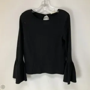 Top Long Sleeve By Porridge In Black, Size: S
