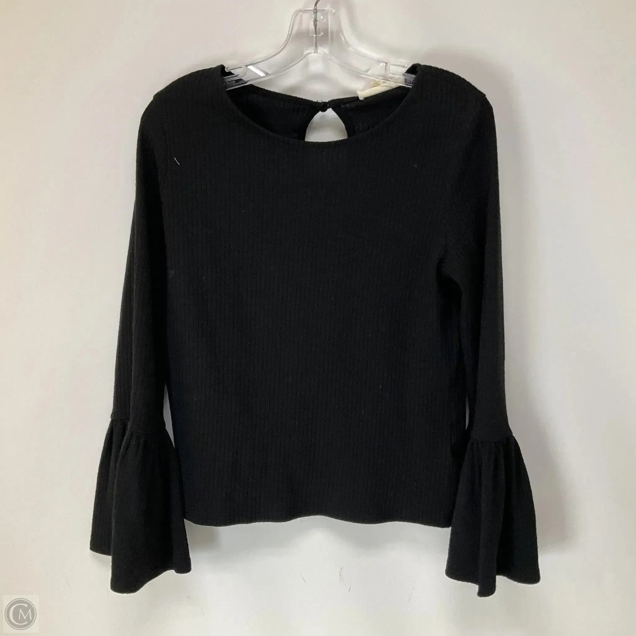 Top Long Sleeve By Porridge In Black, Size: S