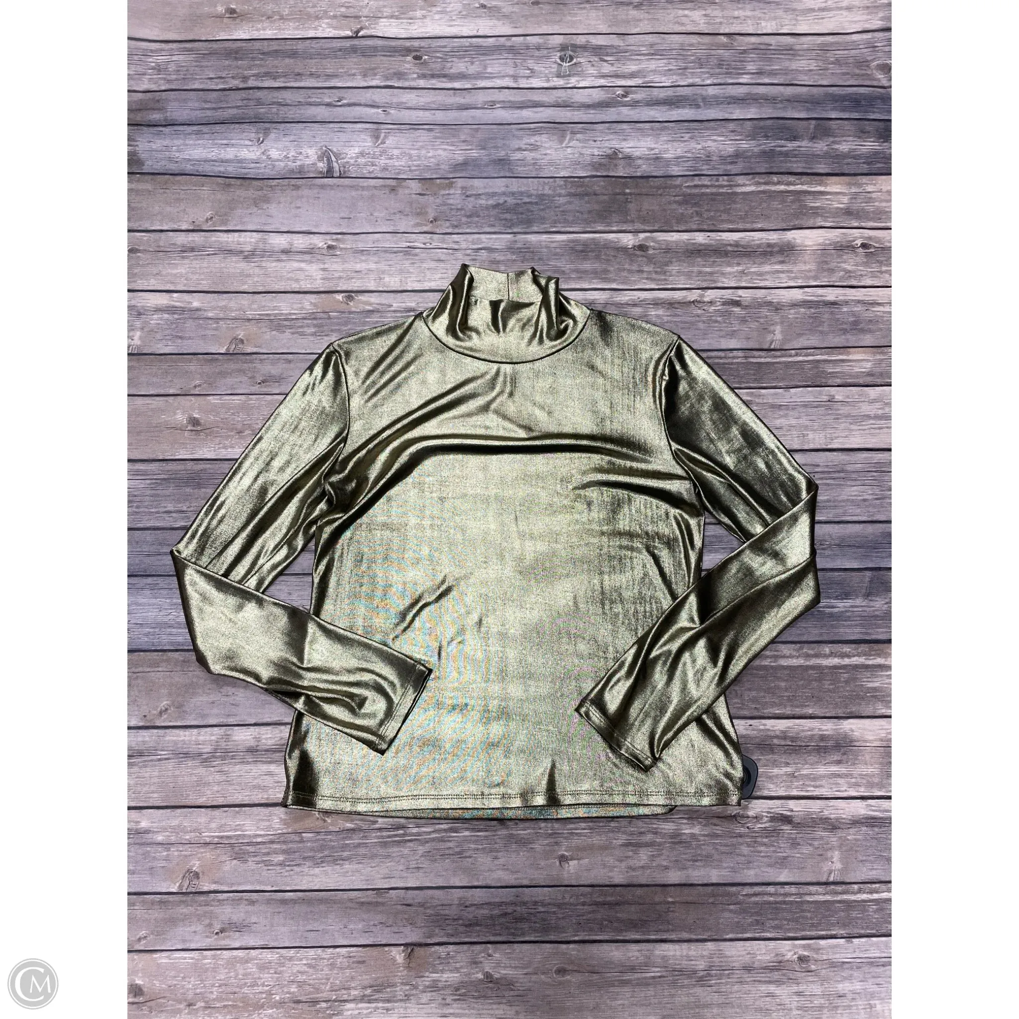 Top Long Sleeve By Rachel Roy In Gold, Size: L