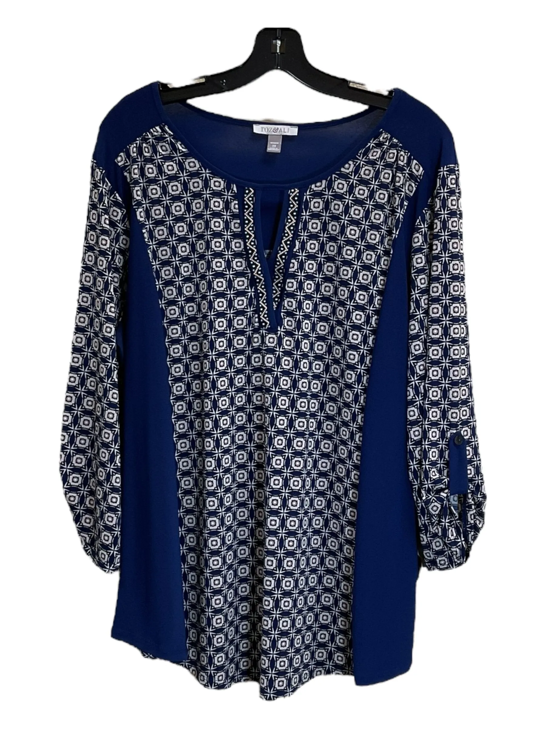 Top Long Sleeve By Roz And Ali  Size: 2x