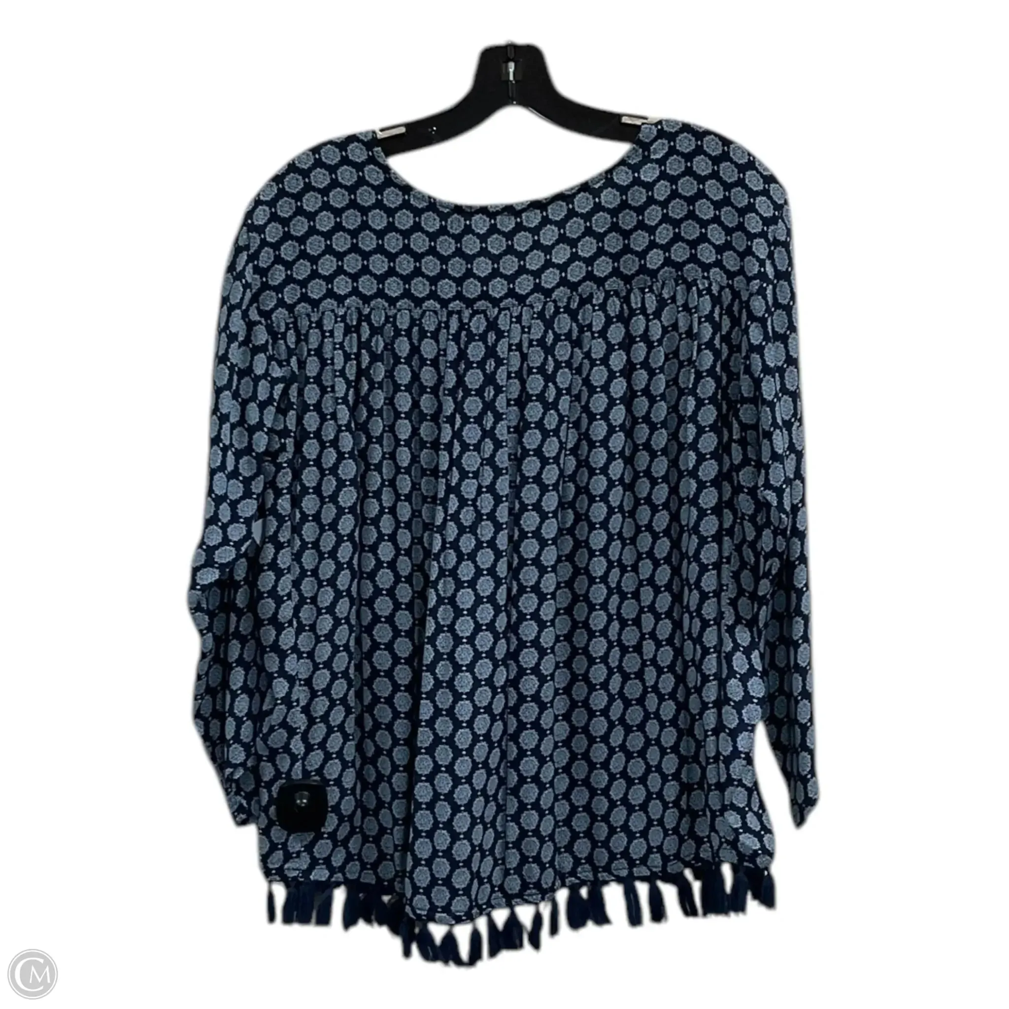 Top Long Sleeve By Scotch & Soda In Blue & White, Size: Xs