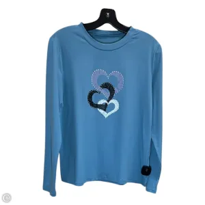Top Long Sleeve By Shein In Blue, Size: M